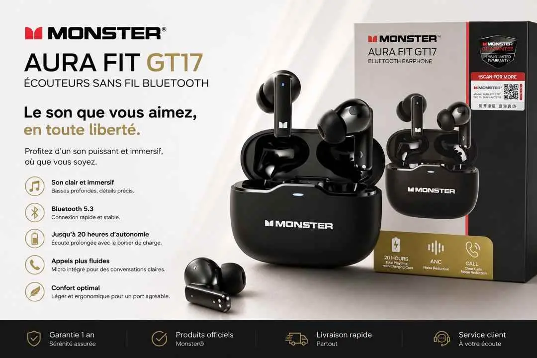 MONSTER™ AURA FIT GT17 BLUETOOTH EARPHONE